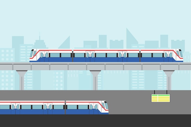 Bahnüberquerung durch die Stadt