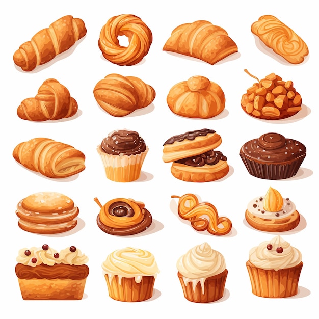 Bakery_products_set_of_vector_images_illustriert