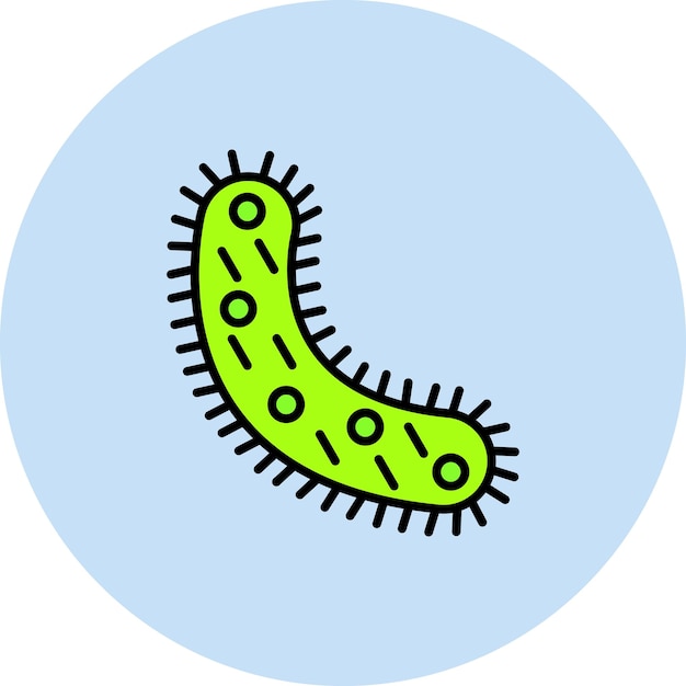 Vektor bakterien-vektor-icon-bild kann für die chemie verwendet werden