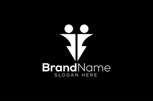Balance Man Logo-Design-Vektor mit Vorlage
