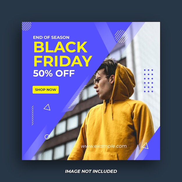 Balck Freitag Social Media Instagram Post Banner Vorlage