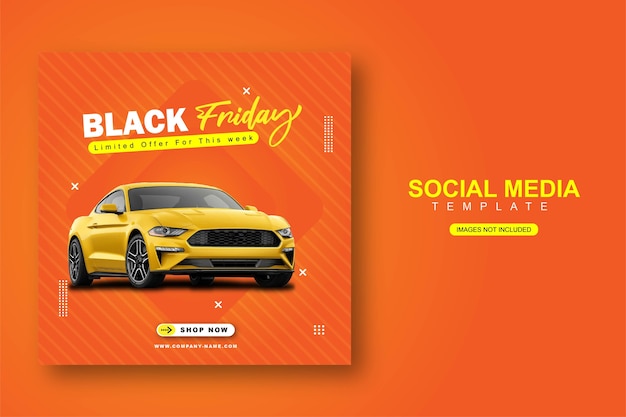 Vektor balck freitag social media instagram post banner vorlage