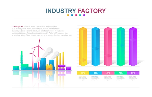Balkendiagramm diagramm finanzanalytik statistical factory industrial business infografik