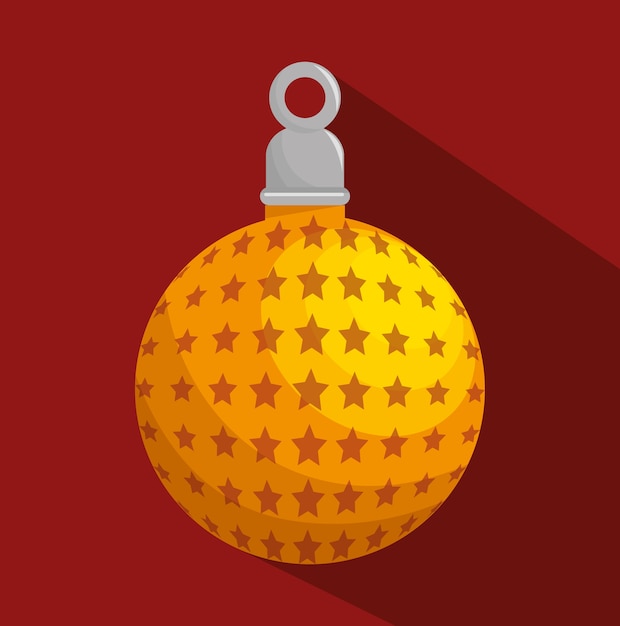Ball frohe weihnachten design isoliert