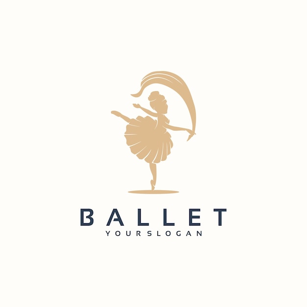 Ballett-logo-inspiration für unternehmen