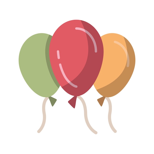 Ballon-Icon-Design-Vektorvorlage
