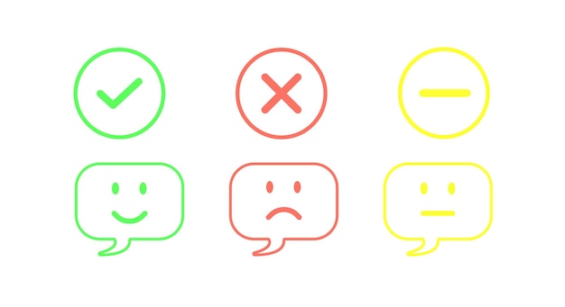 Ballon mit Smiley-Gesicht, Sprachblase mit Emoticon-Gesichts-Symbol mit Tick-Zeichen für Web-App