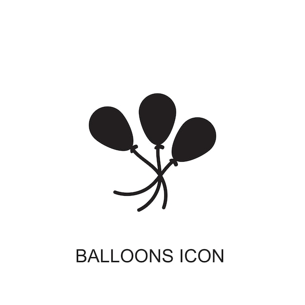 Ballon-Vektor-Symbolsymbol