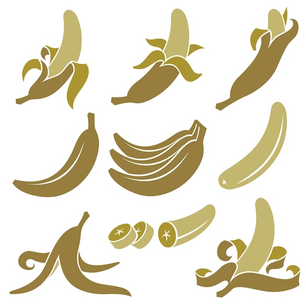 Bananen-frucht-set