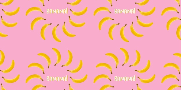 Bananen-nahtloses Muster