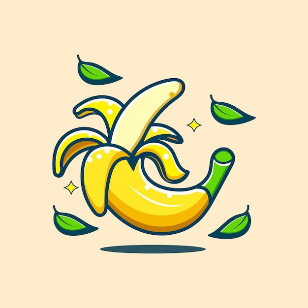 Bananenfrucht-Illustration von gesundem Essen