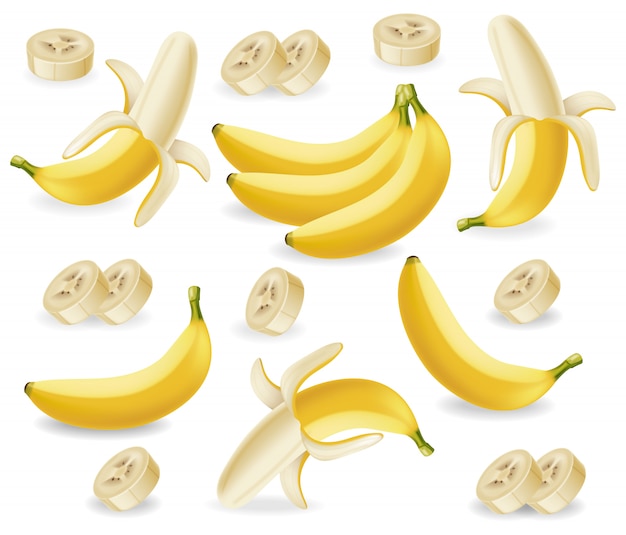 Bananenfrüchte-Auflistung