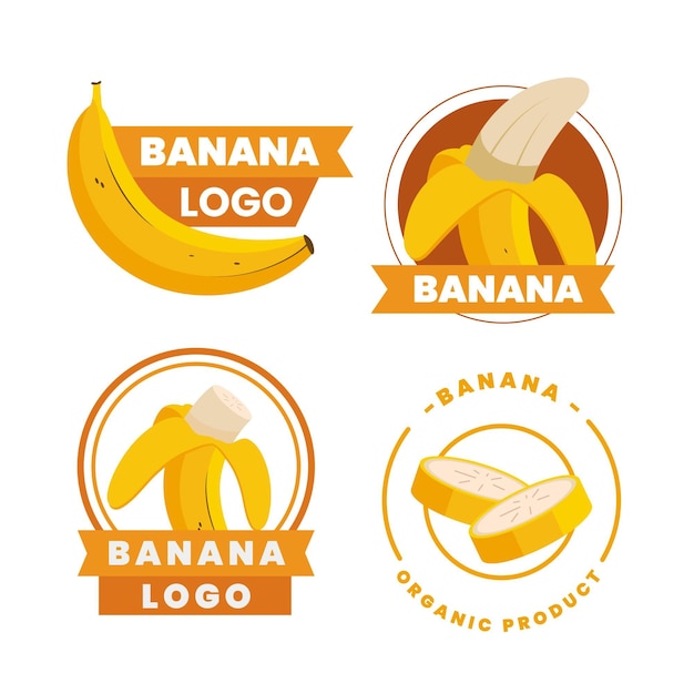 Bananenlogo-Sammlung