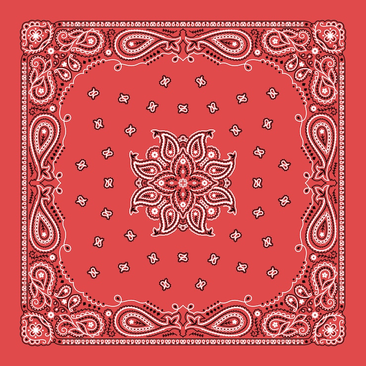 Vektor bandana paisley ornament pattern klassisches vintage design