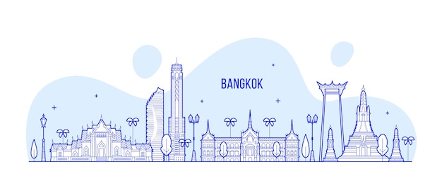 Bangkok-Skyline in Thailand