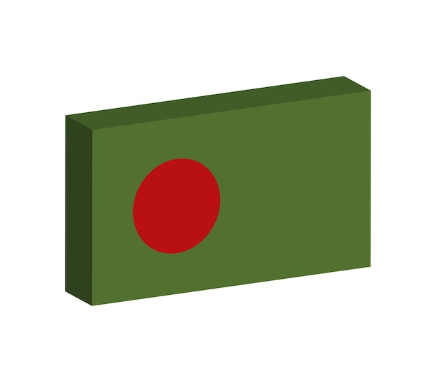 Vektor bangladesch-flagge