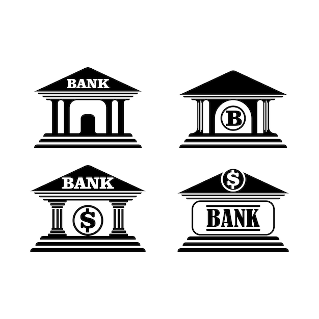 Vektor bank-symbol-logo-vektor-design-vorlage