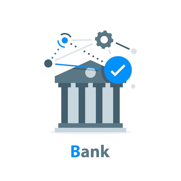 Bankgebäude Bankfinanzierung Geldwechsel Finanzdienstleistungen ATM