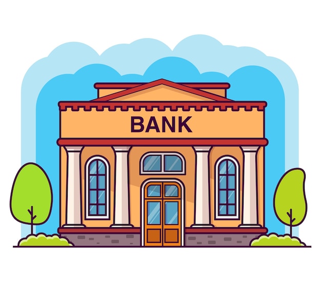 Bankgebäude mit Säulen Regierungsgebäude Finanzhaus Gebäudefassade