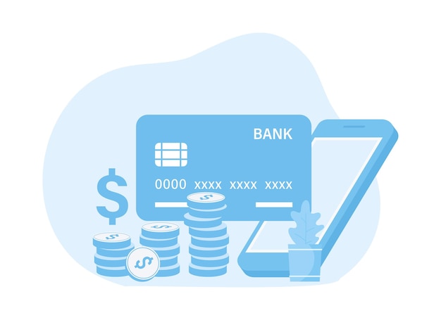 Banking Icon Set Konzept flache Illustration