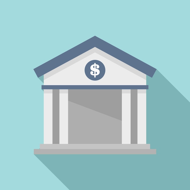 Vektor banksymbol flache illustration des bankvektorsymbols für webdesign