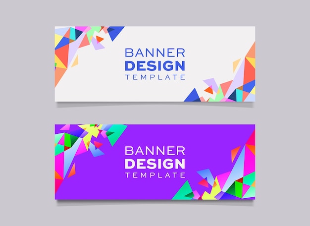 Banner-abstrakte design-vorlage