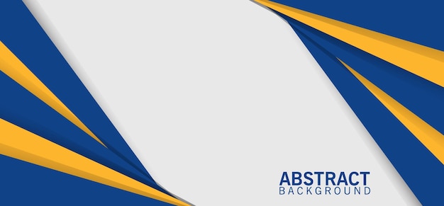 Banner abstrakte moderne blau gelb geometrische minimalistische Formen Design Kopie Raum Bereich Hintergrund