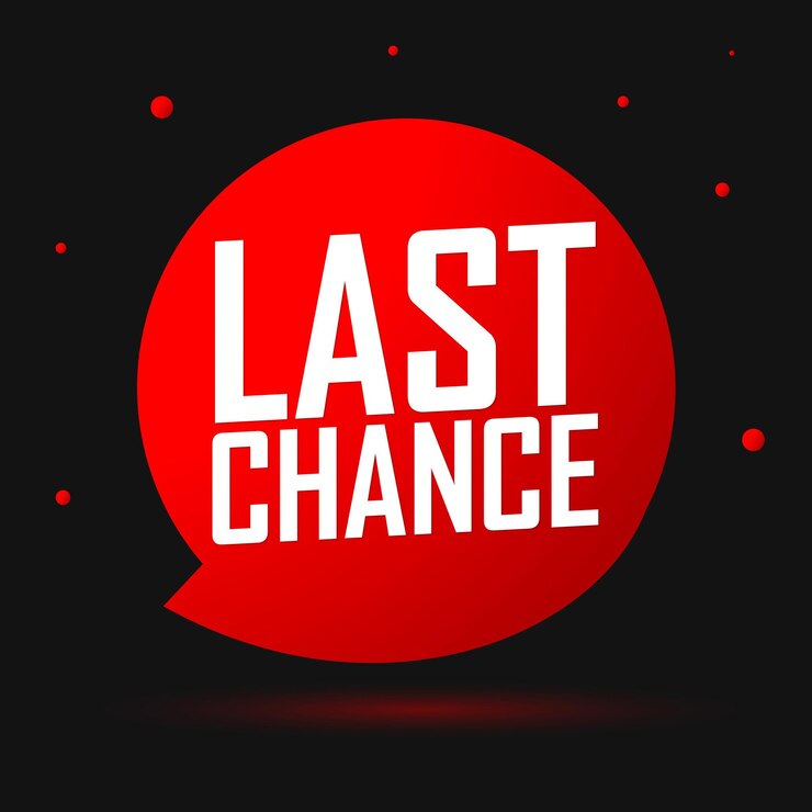 Banner-Design-Vorlage der letzten Chance Verkaufs-Tag-Vektor-Illustration