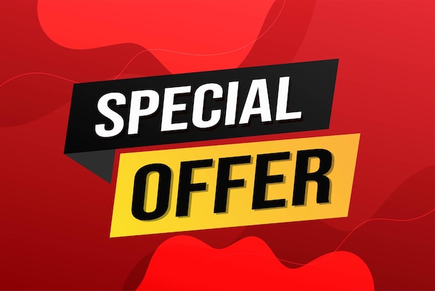 Banner-Design-Vorlage für das Marketing Spezielle Angebote Promotion