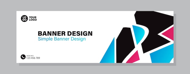 Banner-design-vorlage kreative moderne visitenkarten-vektorillustration schwarze und violette farbe