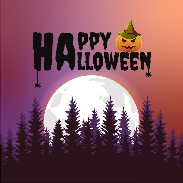 Banner-design-vorlage von happy halloween