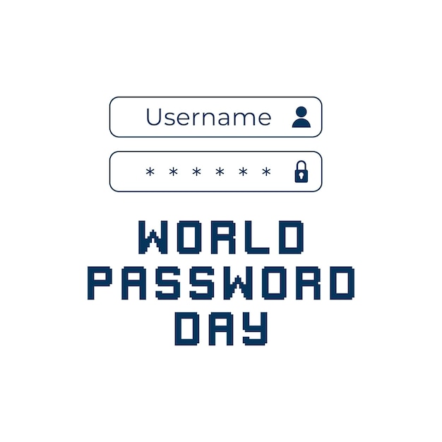 Banner-Designvorlage für den World Password Day