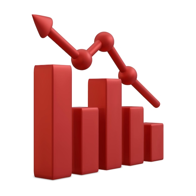 Banner für das Konzept der Datenanalyse Wachsende Balkengrafik mit steigendem Pfeil Vektorillustration für digitales Marketing