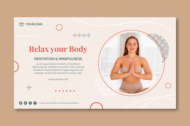 Banner für Meditation und Achtsamkeit