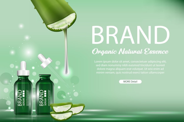 Banner für Serum-Kosmetika