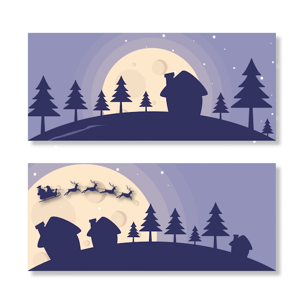 Banner Landschaft Weihnachten