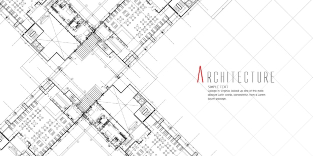 Banner mit Architekturdesign