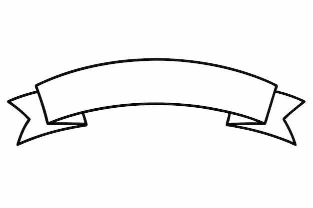 Banner-Sticker-Vektor-Linienkunst