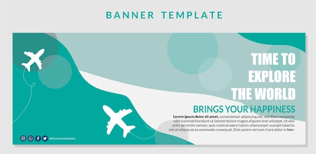 Banner-template-design reisen