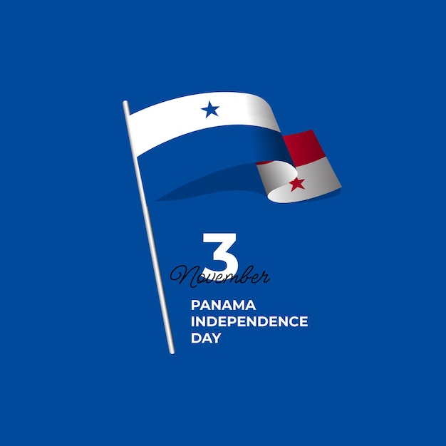 Banner-vorlage für den unabhängigkeitstag von panama