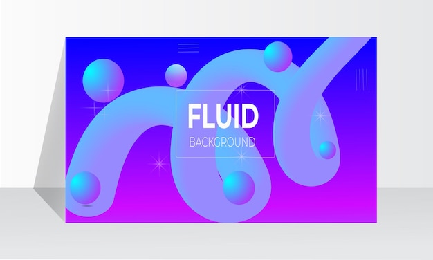 Banner-Vorlage für flüssiges Hintergrunddesign