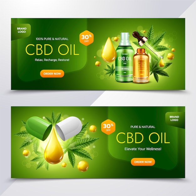 Banner zur Werbung für Cbd-Öl