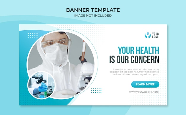 Bannervorlage für Gesundheitswesen und Wissenschaft