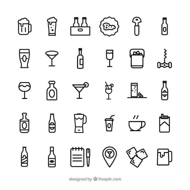 Vektor bar icons