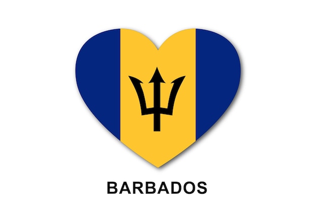Barbados kennzeichnet Herzen