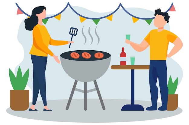 Barbecue-Vektor-Bildgebung