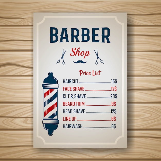 Barber farbiger preis