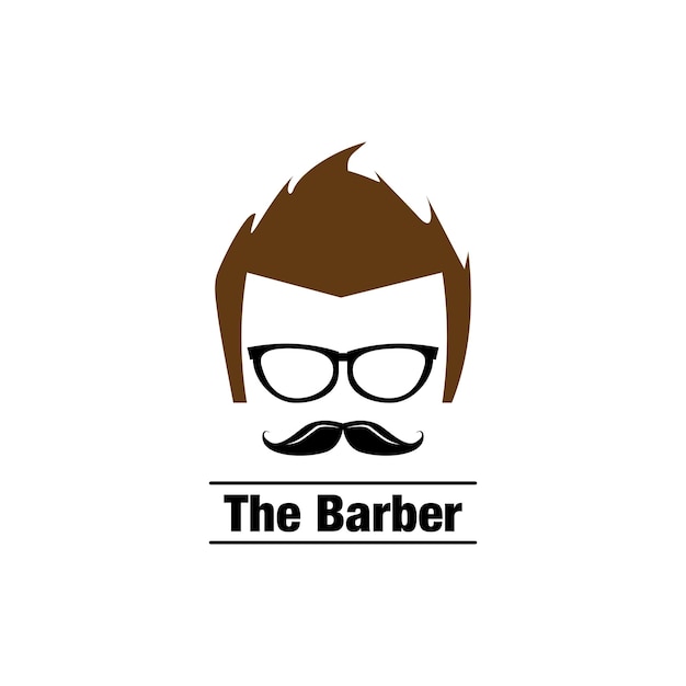 Barbershop-design vektor-logo-vintage