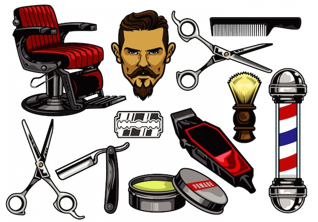 Barbershop Elementsammlung