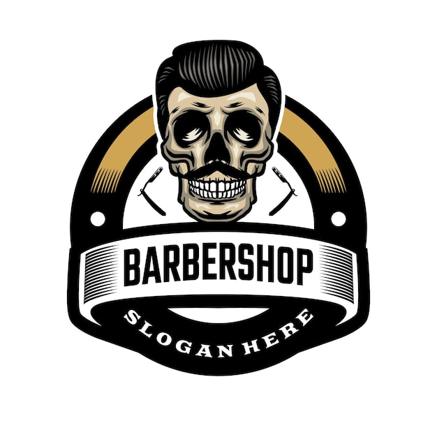 Barbershop-logo-vorlage